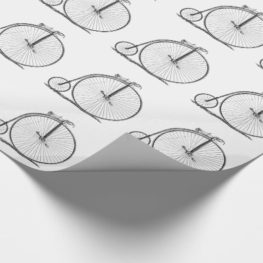 High Wheeler Fiets Penny Farthing Cadeaupapier (Hoek)