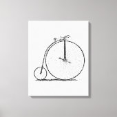 High Wheeler Fiets Penny Farthing Canvas Afdruk (Voorkant)