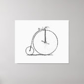 High Wheeler Fiets Penny Farthing Canvas Afdruk (Voorkant)