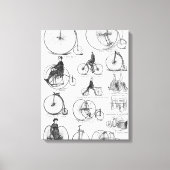 High Wheeler Fiets Penny Farthing Canvas Afdruk (Voorkant)
