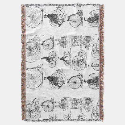 High Wheeler Fiets Penny Farthing Deken (Voorkant Verticaal)