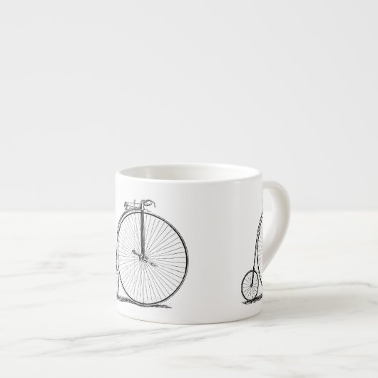 High Wheeler Fiets Penny Farthing Espresso Kop (Voorkant rechts)