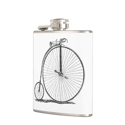 High Wheeler Fiets Penny Farthing Heupfles (Links)