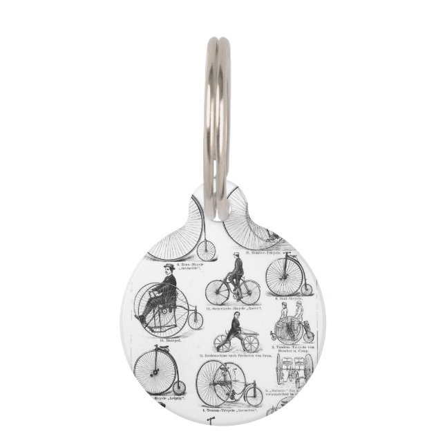 High Wheeler Fiets Penny Farthing Huisdierpenning (Voorkant)