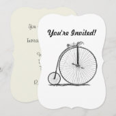 High Wheeler Fiets Penny Farthing Kaart (Voorkant / Achterkant)