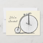 High Wheeler Fiets Penny Farthing Kaart (Voorkant)