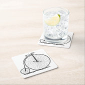 High Wheeler Fiets Penny Farthing Kartonnen Onderzetters (Insitu)