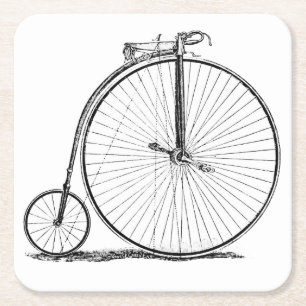 High Wheeler Fiets Penny Farthing Kartonnen Onderzetters