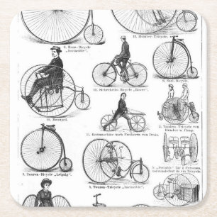 High Wheeler Fiets Penny Farthing Kartonnen Onderzetters