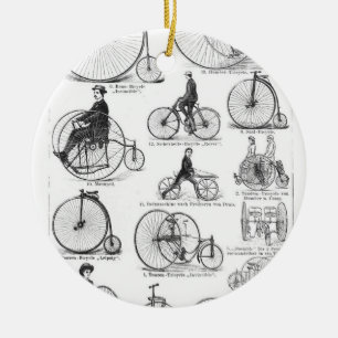High Wheeler Fiets Penny Farthing Keramisch Ornament