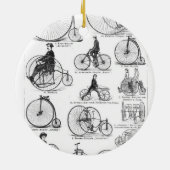 High Wheeler Fiets Penny Farthing Keramisch Ornament (Achterkant)