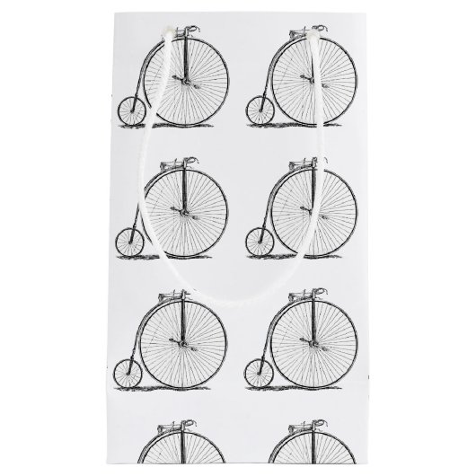 High Wheeler Fiets Penny Farthing Klein Cadeauzakje (Voorkant)