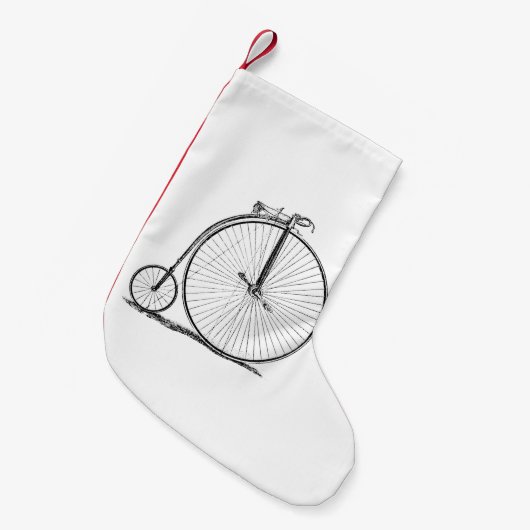 High Wheeler Fiets Penny Farthing Kleine Kerstsok (Voorkant (Hangend))