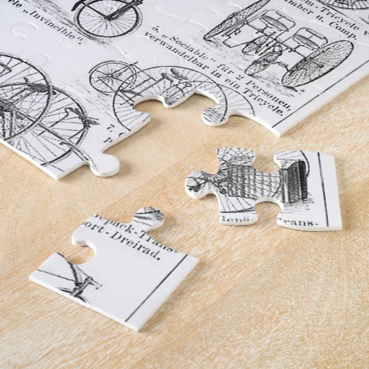 High Wheeler Fiets Penny Farthing Legpuzzel (Zijkant)