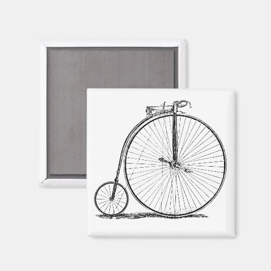 High Wheeler Fiets Penny Farthing Magneet (Voorkant / Achterkant)