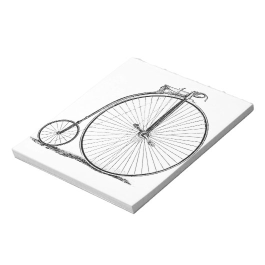 High Wheeler Fiets Penny Farthing Notitieblok (Linkerzijde)