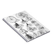 High Wheeler Fiets Penny Farthing Notitieboek (Rechterzijde)