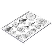 High Wheeler Fiets Penny Farthing Notitieboek (Linkerzijde)