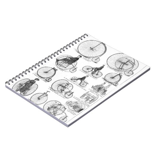 High Wheeler Fiets Penny Farthing Notitieboek (Linkerzijde)