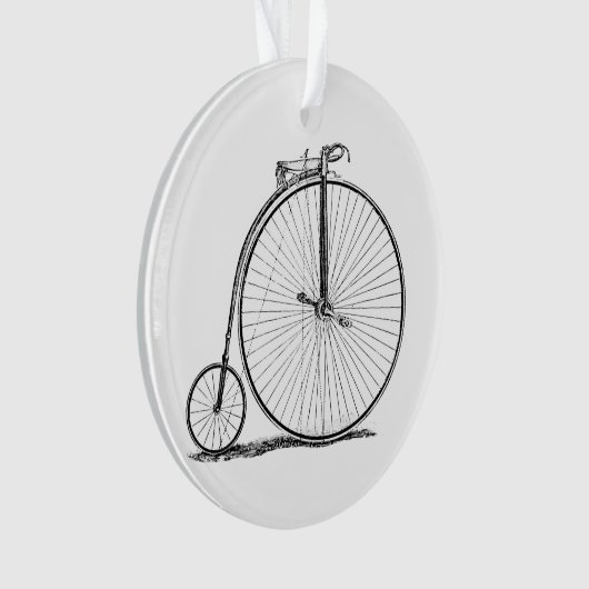 High Wheeler Fiets Penny Farthing Ornament (voorkant)