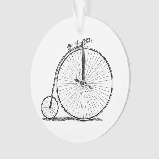 High Wheeler Fiets Penny Farthing Ornament (voorkant)