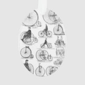 High Wheeler Fiets Penny Farthing Ornament (achterkant)