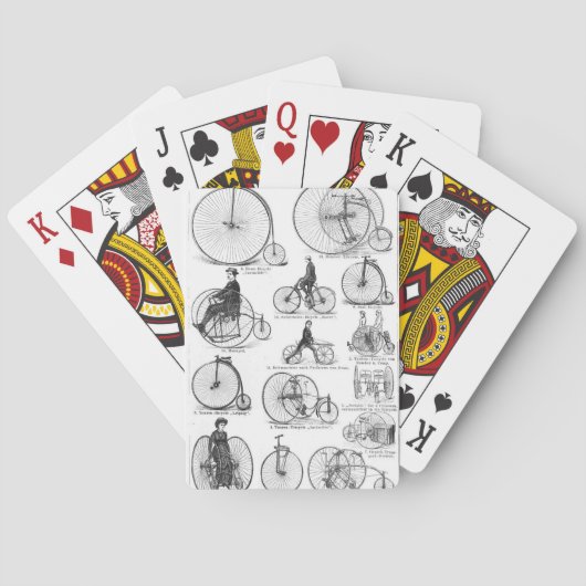 High Wheeler Fiets Penny Farthing Pokerkaarten (Achterkant)