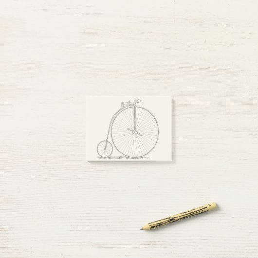 High Wheeler Fiets Penny Farthing Post-it® Notes (Op bureau)