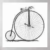 High Wheeler Fiets Penny Farthing Poster (Voorkant)