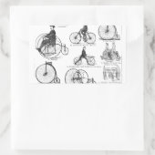 High Wheeler Fiets Penny Farthing Rechthoekige Sticker (Tas)