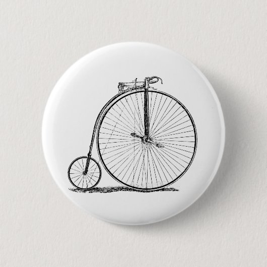 high wheeler fiets penny farthing ronde button 5,7 cm (Voorkant)