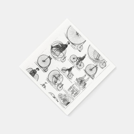 High Wheeler Fiets Penny Farthing Servet (Hoek)