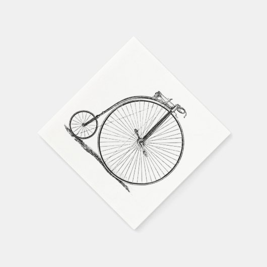 High Wheeler Fiets Penny Farthing Servetten (Hoek)