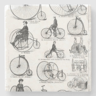 High Wheeler Fiets Penny Farthing Stenen Onderzetter