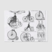High Wheeler Fiets Penny Farthing Tissuepapier (Voorkant)