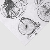 High Wheeler Fiets Penny Farthing Tissuepapier (Detail)