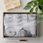 High Wheeler Fiets Penny Farthing Tissuepapier (Geschenk)