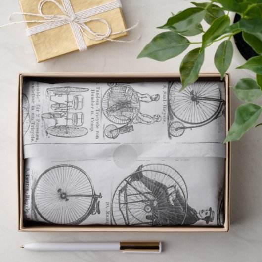 High Wheeler Fiets Penny Farthing Tissuepapier (Geschenk)