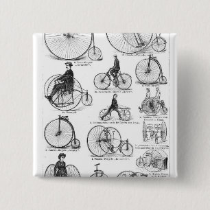 High Wheeler Fiets Penny Farthing Vierkante Button 5,1 Cm