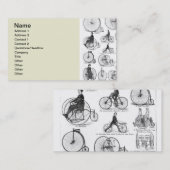 High Wheeler Fiets Penny Farthing Visitekaartje (Voorkant / Achterkant)