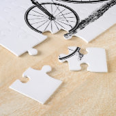 High Wheeler Victoriaanse Penny Farthing-fiets rij Legpuzzel (Zijkant)