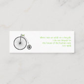 High Wheelin' Mini Visitekaartje (Achterkant)