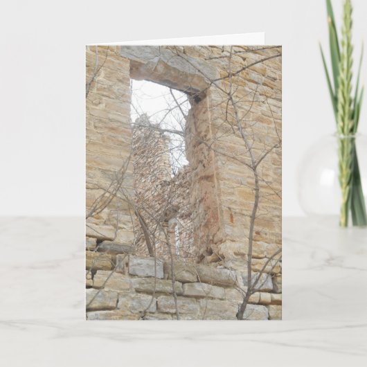 "High Window of Oxford Mill Ruins" kerstkaart Kaart (Voorkant)