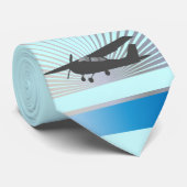 High Wing Vliegtuig - Aangepaste tekst Stropdas (Opgerold)