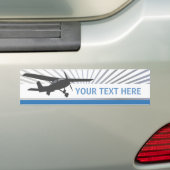 High Wing Vliegtuig Bumpersticker (Op auto)