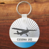 High Wing Vliegtuig Sleutelhanger (Voorkant)