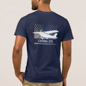 High Wing Vliegtuig T-shirt (Achterkant)