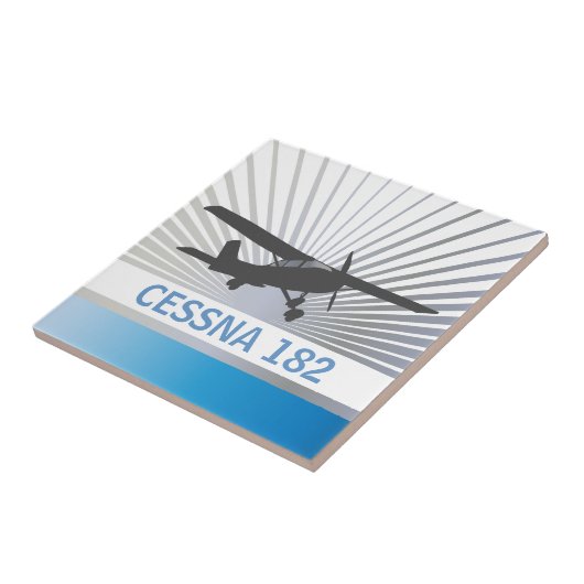 High Wing Vliegtuig Tegeltje (Zijkant)