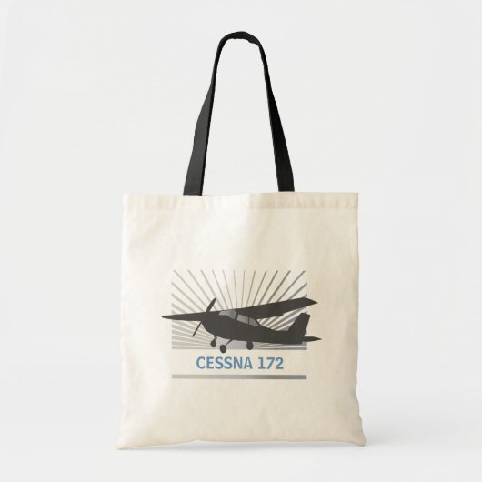 High Wing Vliegtuig Tote Bag (Voorkant)
