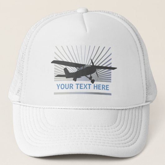 High Wing Vliegtuig Trucker Pet (Voorkant)